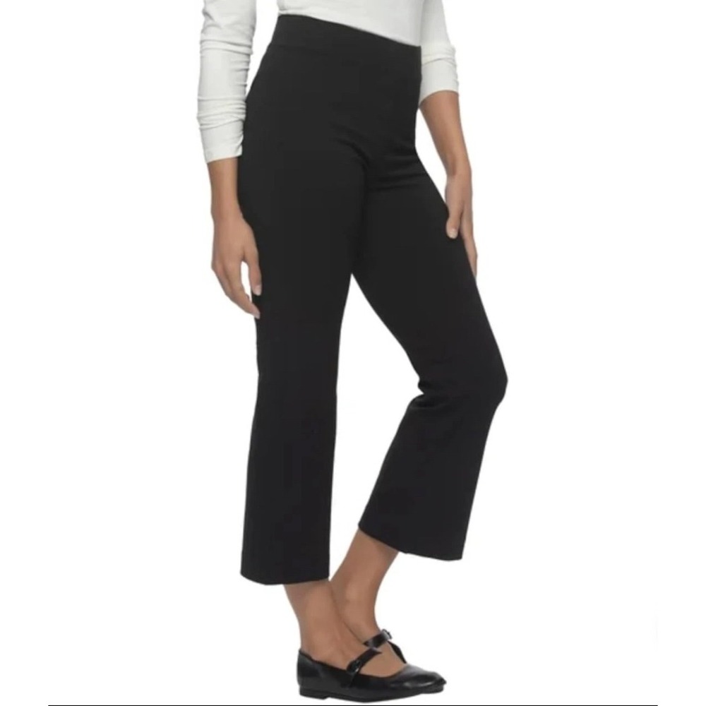 Felina Tummy Control Black Cropped Pants Style C7514 Size XL - Picture 2 of 8